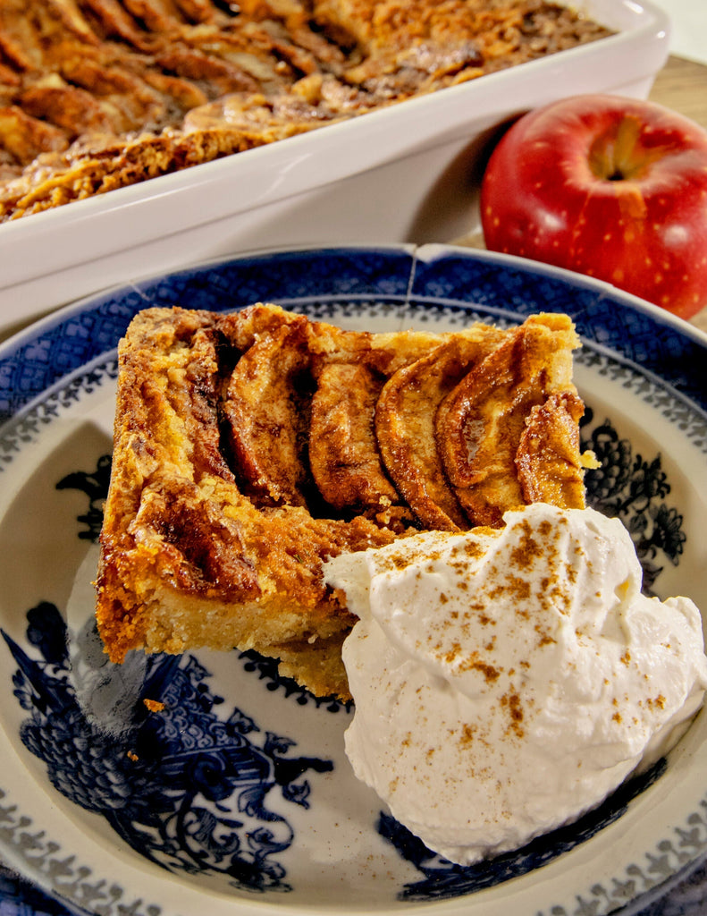Apple Cake with Bourbon Whipped Cream
